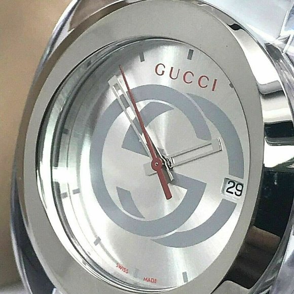 GUCCI Men's Watch SYNC YA137102 White Rubber Band - Picture 1 of 12